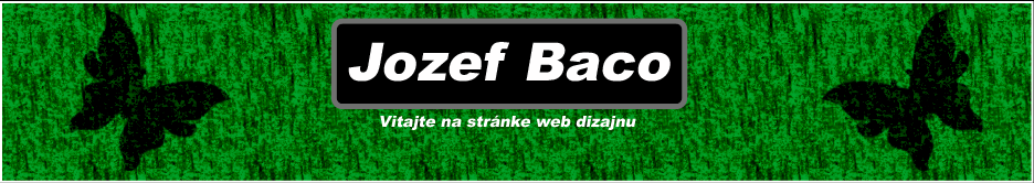 Jozef Baco - dizajn internetových stránok